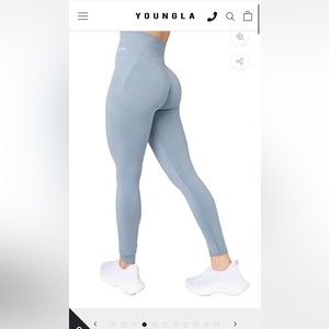 youngla light blue leggings